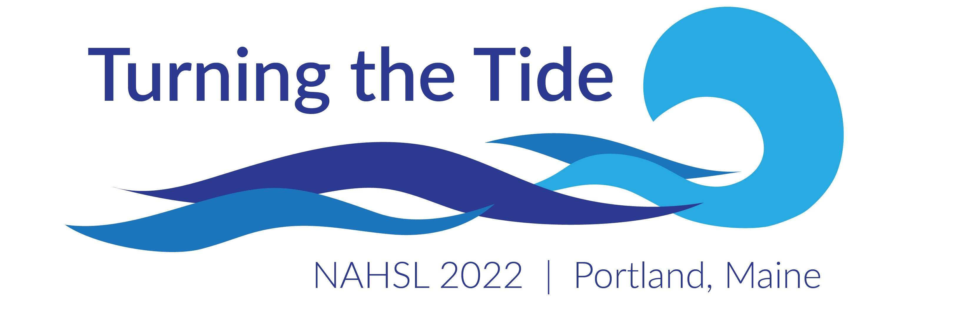 NAHSL 2020 conference logo consisting of two librarians, one holding a book and one holding a laptop, on either side of a light house. Above them is the words: NAHSL 2020 learning from the past, looking to the future and below them are the words: Portland Oct. 25-27